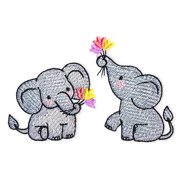 Playful Tulip Elephants
