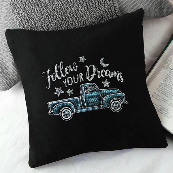 Chalkboard Dreams Retro Truck