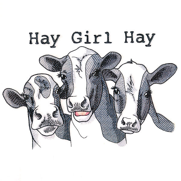 Hay Girl Hay Cows