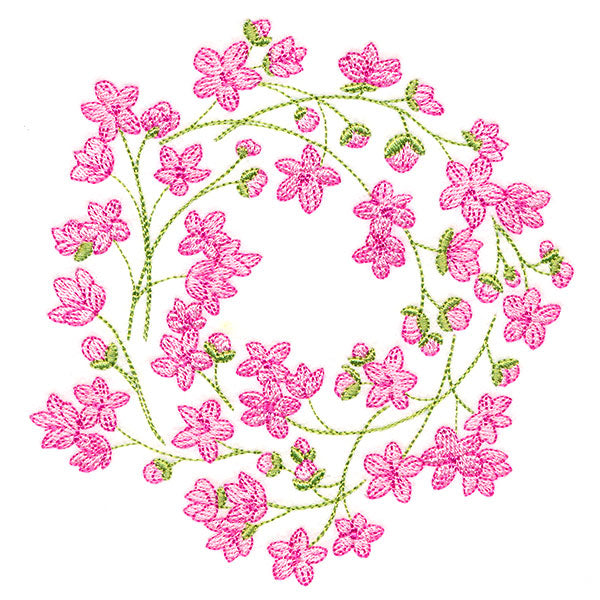 Sweet Cherry Blossoms Wreath