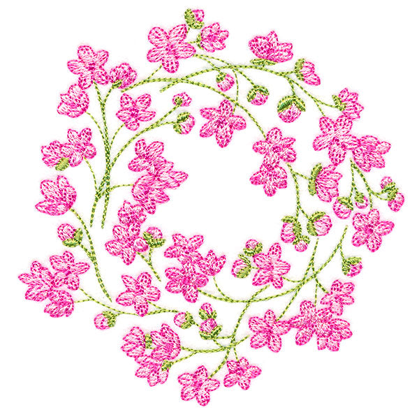 Sweet Cherry Blossoms Wreath