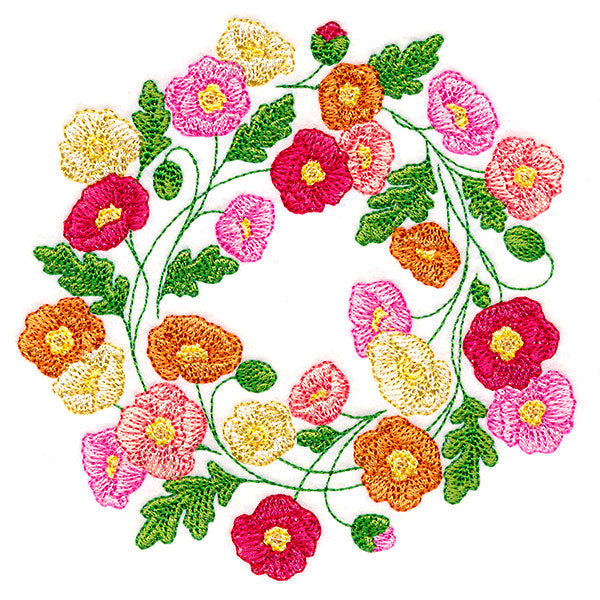 Pretty Poppies Wreath