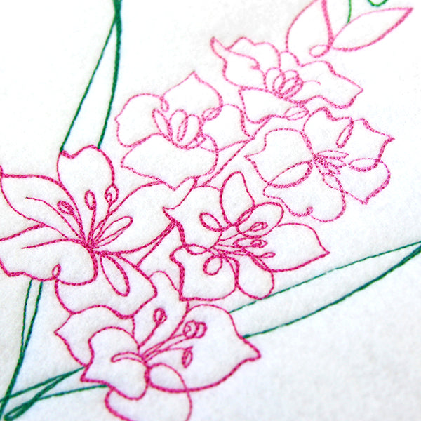 Floral Calligraphy - Gladiolus