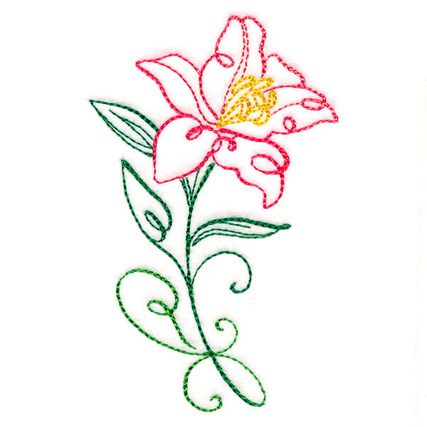 Floral Calligraphy - Lily