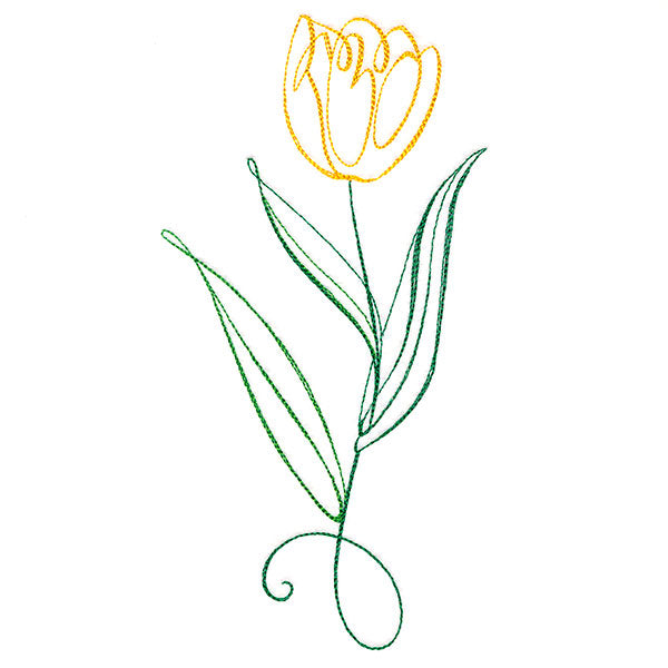 Floral Calligraphy - Tulip
