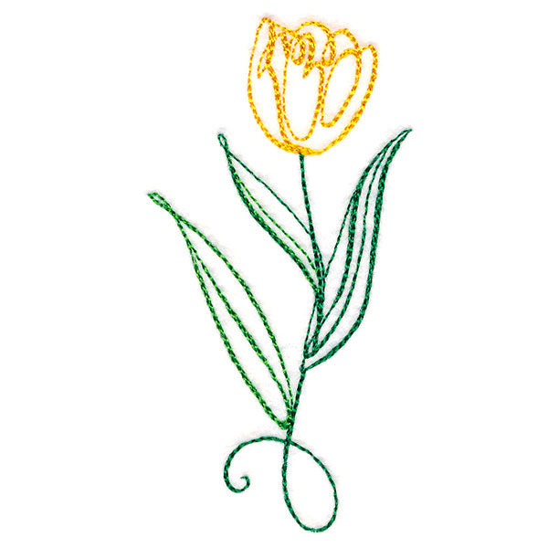 Floral Calligraphy - Tulip