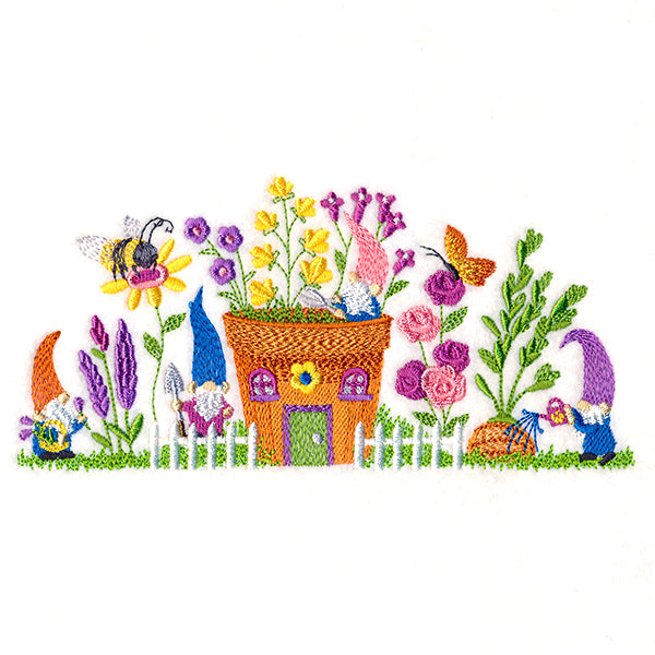 Spring Has Sprung Gnome Border