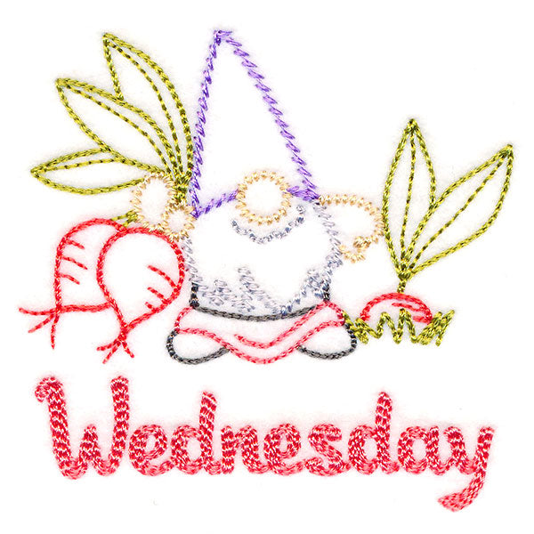 Gnome with Radishes on Wednesday (Vintage)