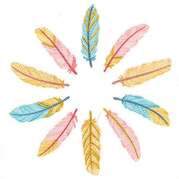 Shimmering Feathers Circle