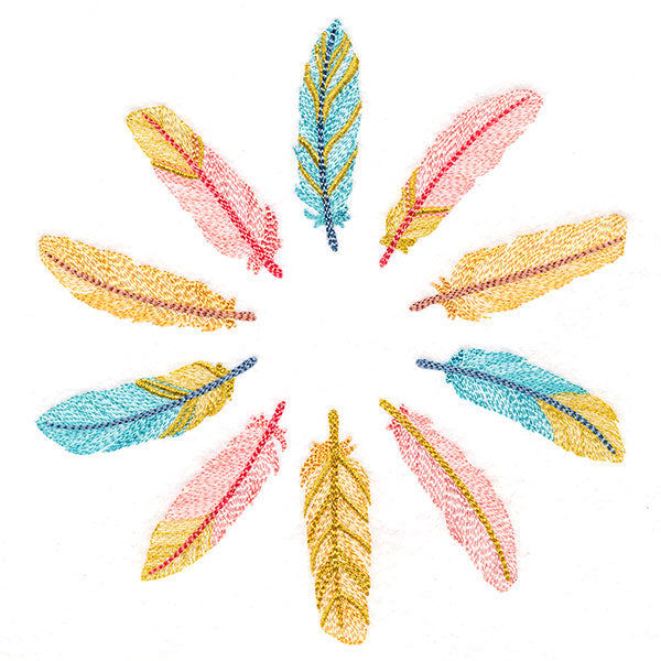 Shimmering Feathers Circle