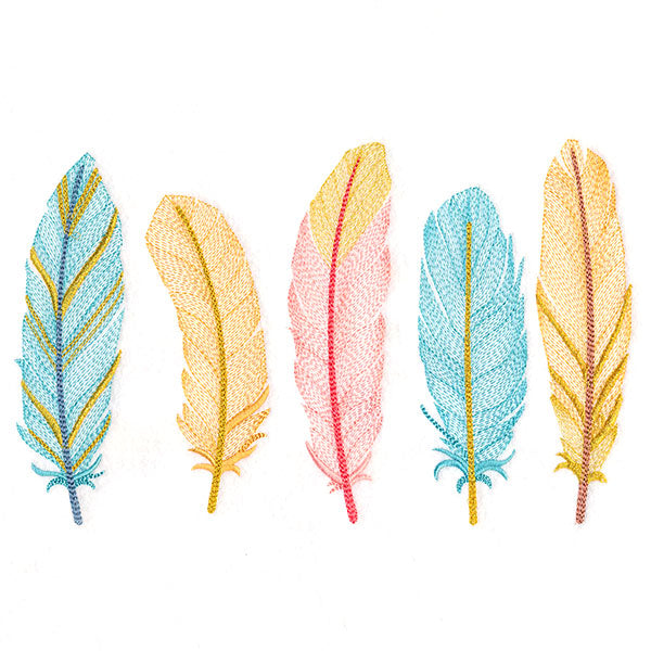 Shimmering Feathers Border