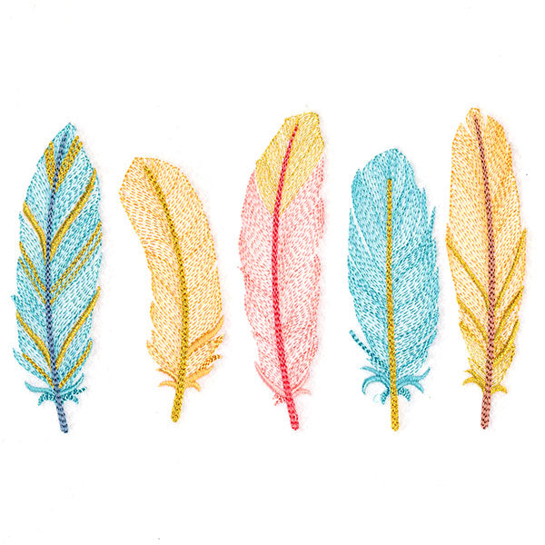 Shimmering Feathers Border