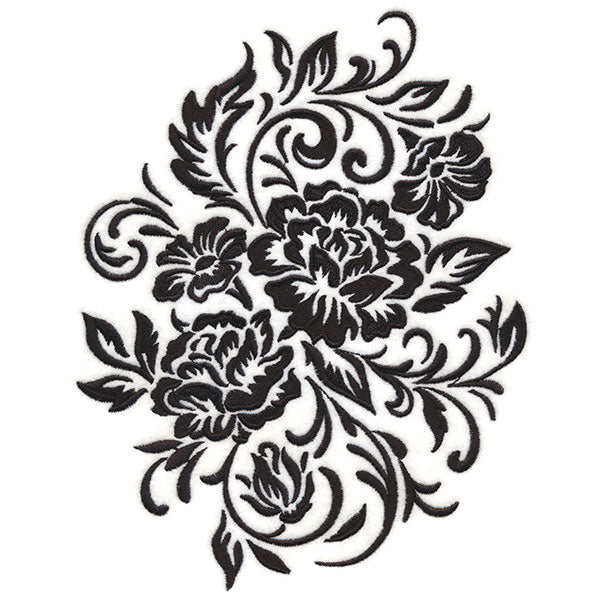 Flourishing Blooms Feature (Blackwork)