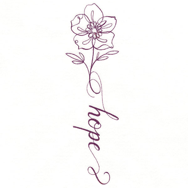 Blessed Calligraphy in Bloom - Anemone