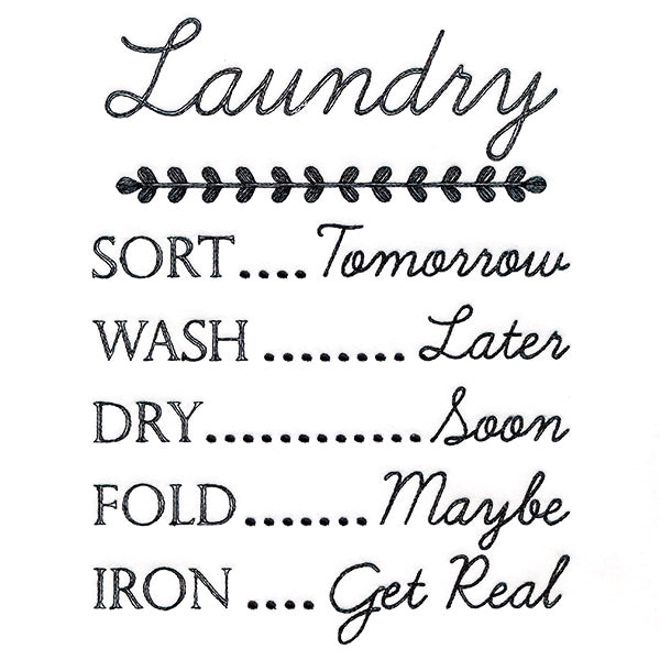 Homemaker's Sassy Laundry Schedule