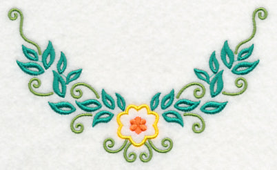 Floral Fashion Neckline (V-Neck)