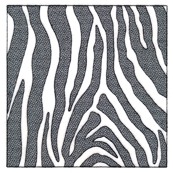 Wildlife Zebra Square