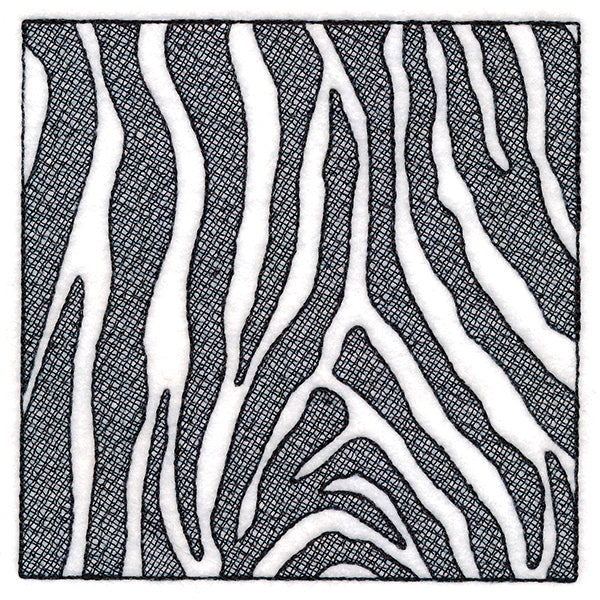 Wildlife Zebra Square