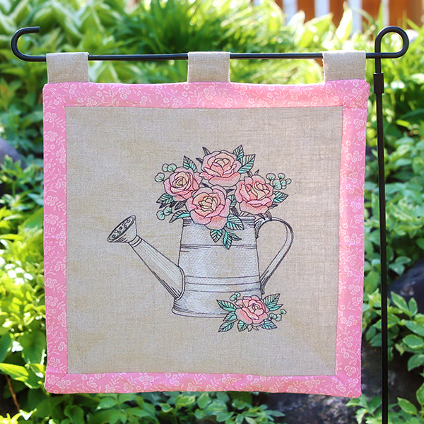 Sweet Roses Watering Can