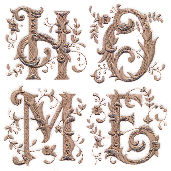 Victorian Home with Flowers