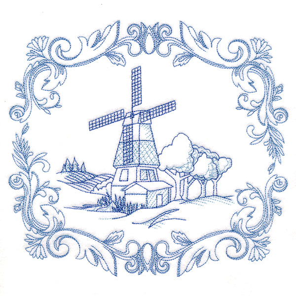 Countryside Farm Scene - Windmill