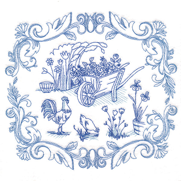 Countryside Farm Scene - Wheelbarrow