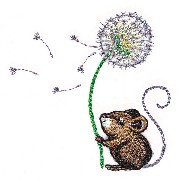 Merry Mouse with Dandelion