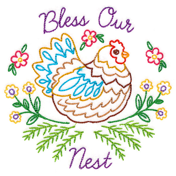 Bless Our Nest Chicken (Vintage)