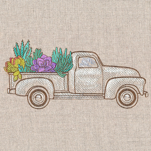 Succulent Retro Truck