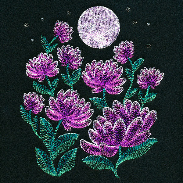 Moonlit Garden Scene