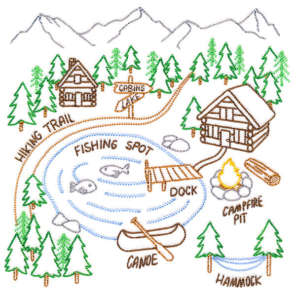 Northwoods Camping Map