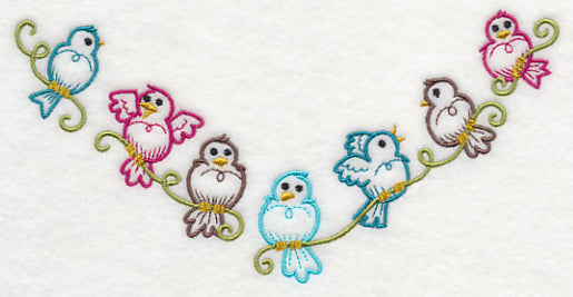 Perching Birds Neckline (V-Neck)