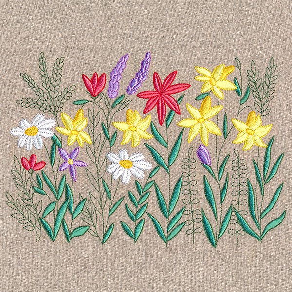 Cheerful Wildflower Border