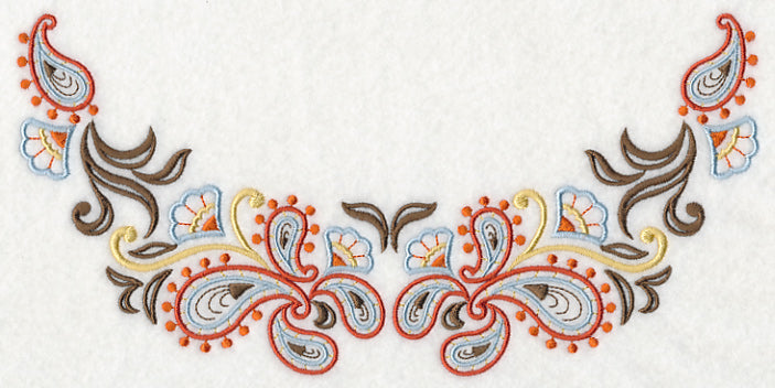 Swirling Paisley Neckline (Crewneck)