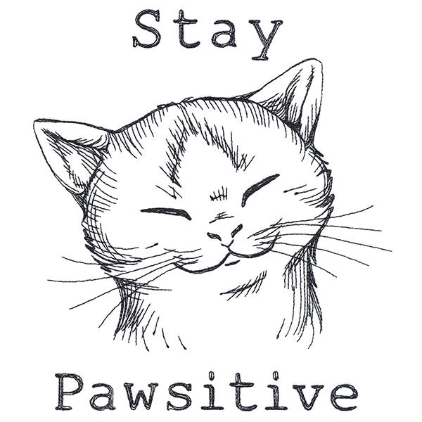 Stay Pawsitive Cat