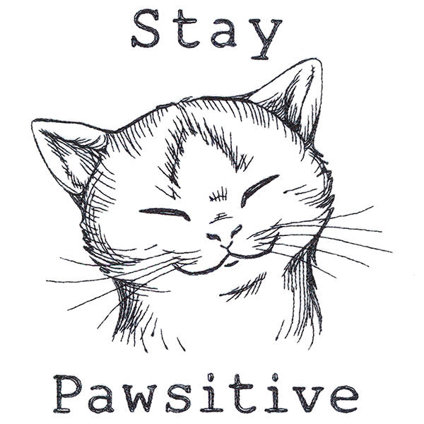 Stay Pawsitive Cat