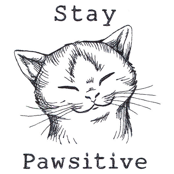 Stay Pawsitive Cat