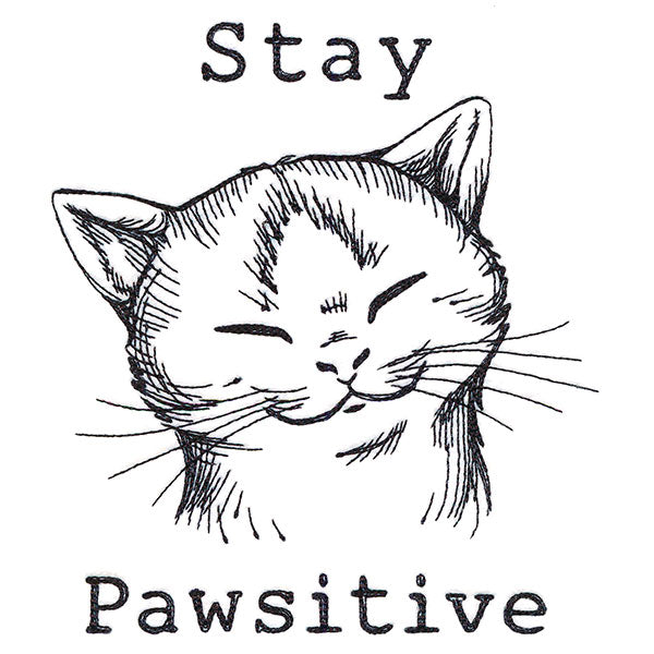 Stay Pawsitive Cat