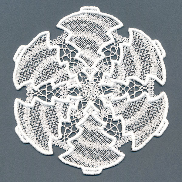 Festive Tree Doily (Battenburg Lace)