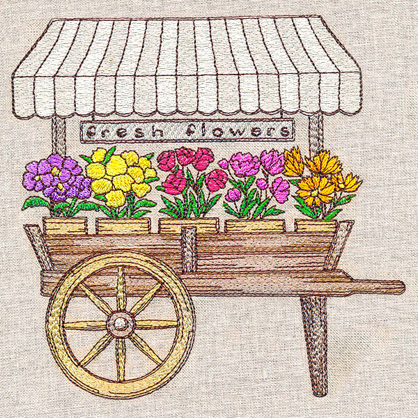Fresh Flowers Cart