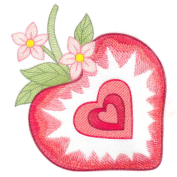 Berry Sweet Strawberry Heart