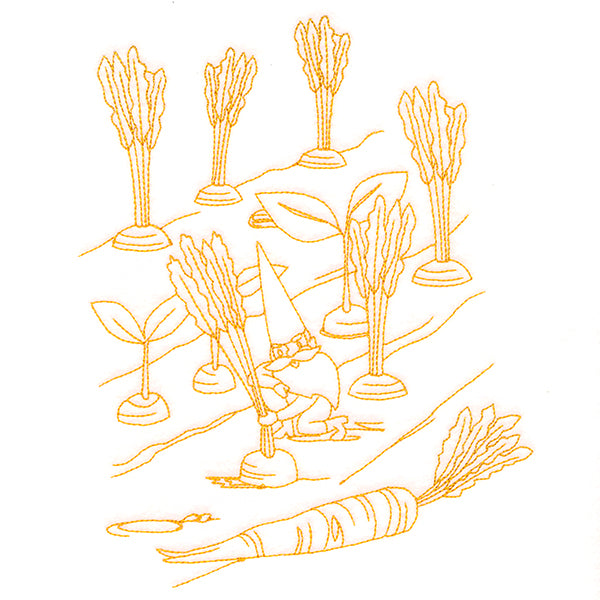 Vegetable Patch Garden Gnomes - Carrots