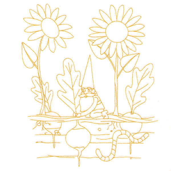 Vegetable Patch Garden Gnomes - Radishes