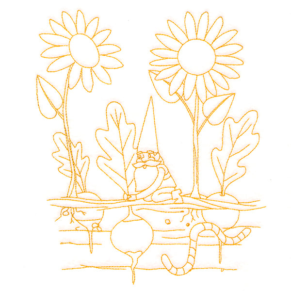 Vegetable Patch Garden Gnomes - Radishes