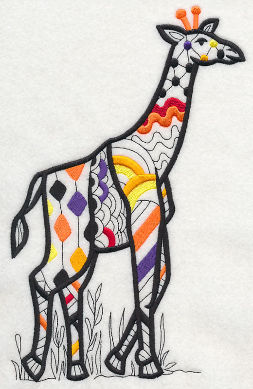 Safari Chic Giraffe (Blackwork)