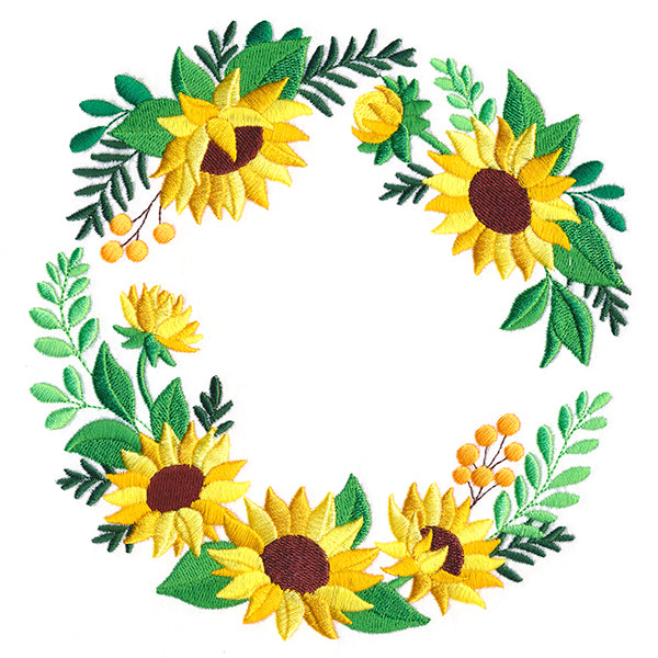 Sunny Sunflower Wreath