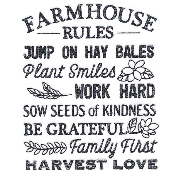 Farmhouse Rules