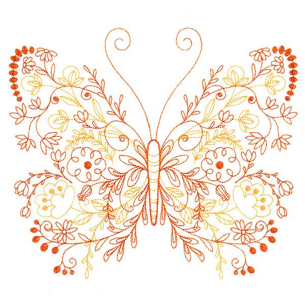 Budding Doodles Butterfly