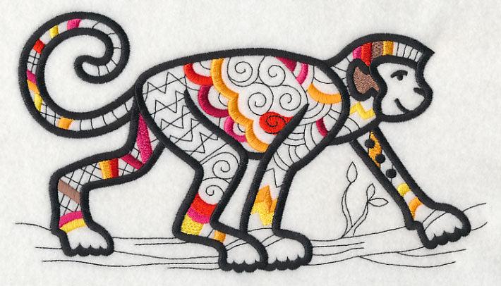 Safari Chic Monkey (Blackwork)