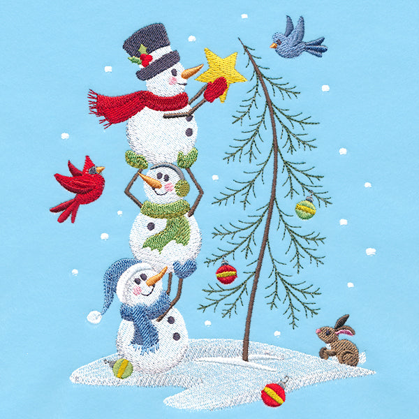 Cheerful Decorating Snowmen Stack